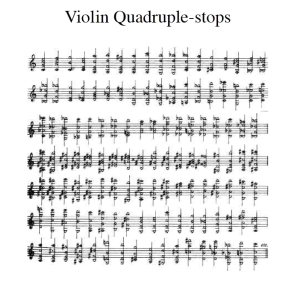 Violin Quadruple-Stops